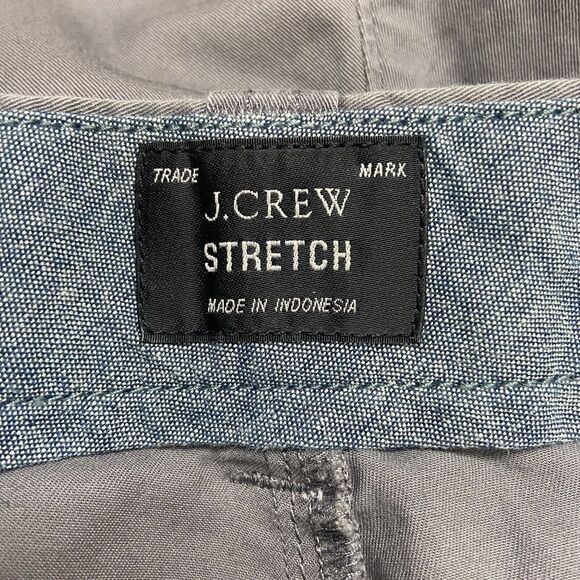 J. Crew Men’s Shorts Size 38 Gray 9" Inseam Casual Performance Stretch Chino - Picture 9 of 11